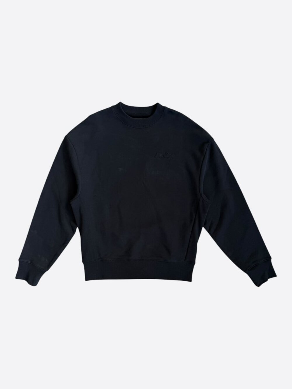 Amiri Black Embroidered Core Logo Sweater